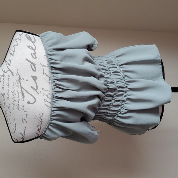 Sage green off the shoulder top - Picture 8 of 10